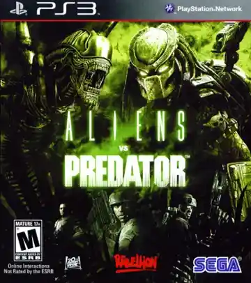 Aliens vs. Predator (USA) (v1.01) (Disc) (Update) box cover front